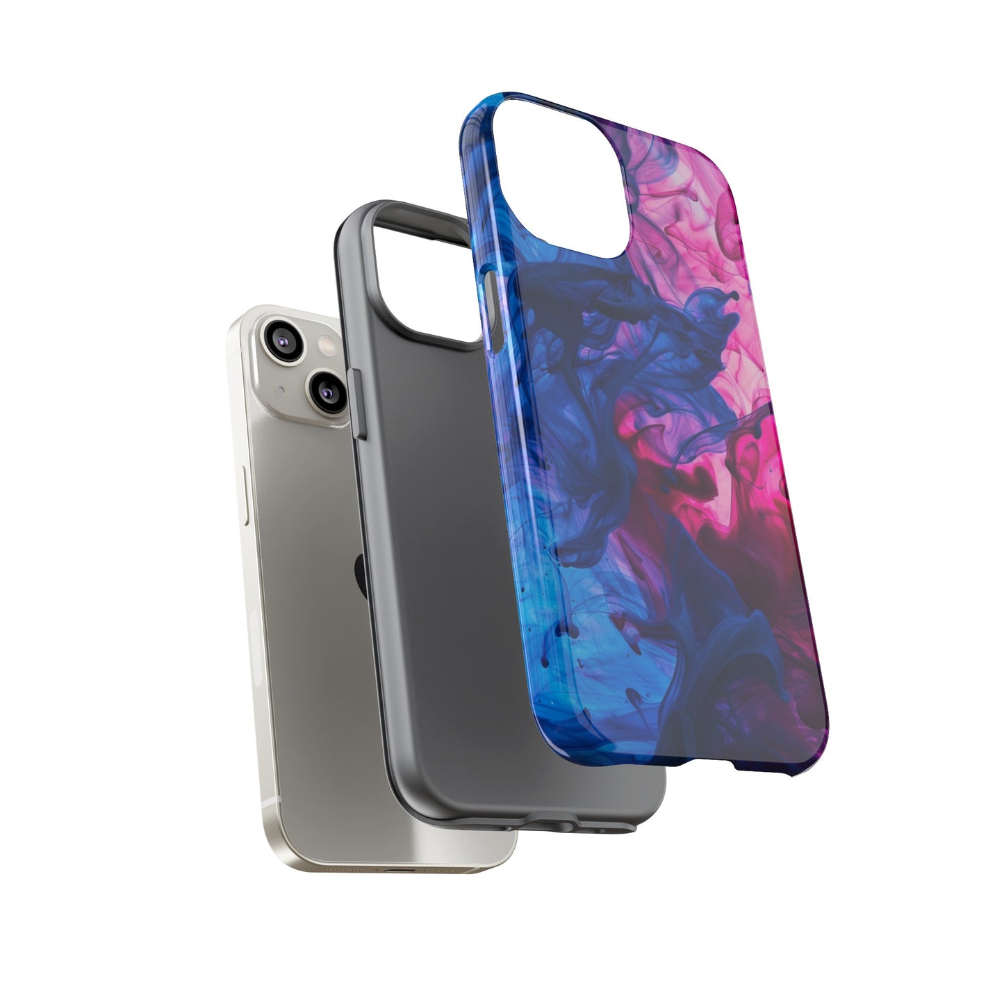 Magenta and Blue Color Explosion Phone Case