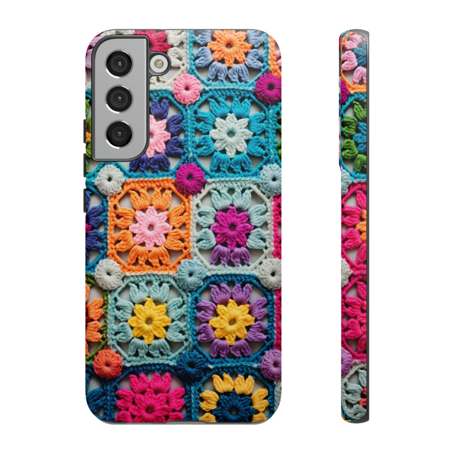 Vintage Crochet Blanket Look Phone Case