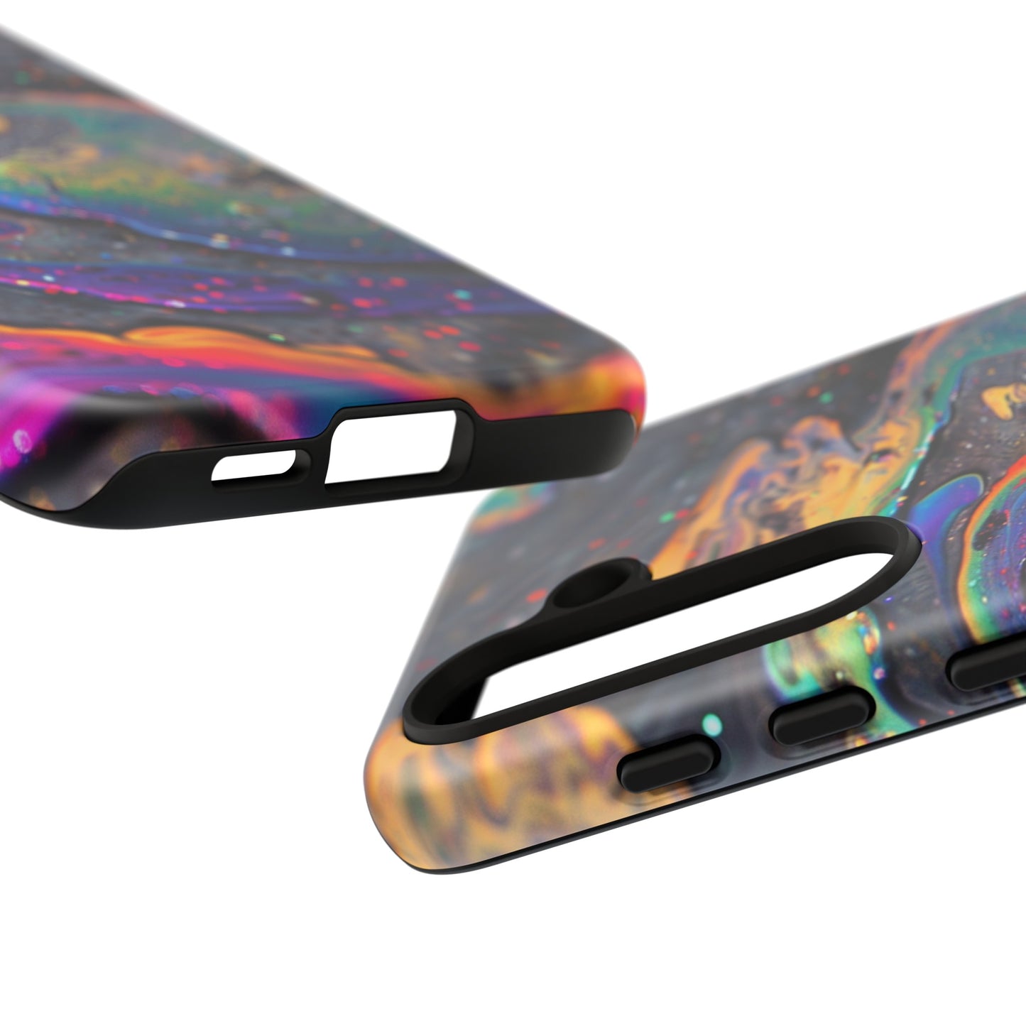 Opalescent Marbled Holographic Print Phone Case