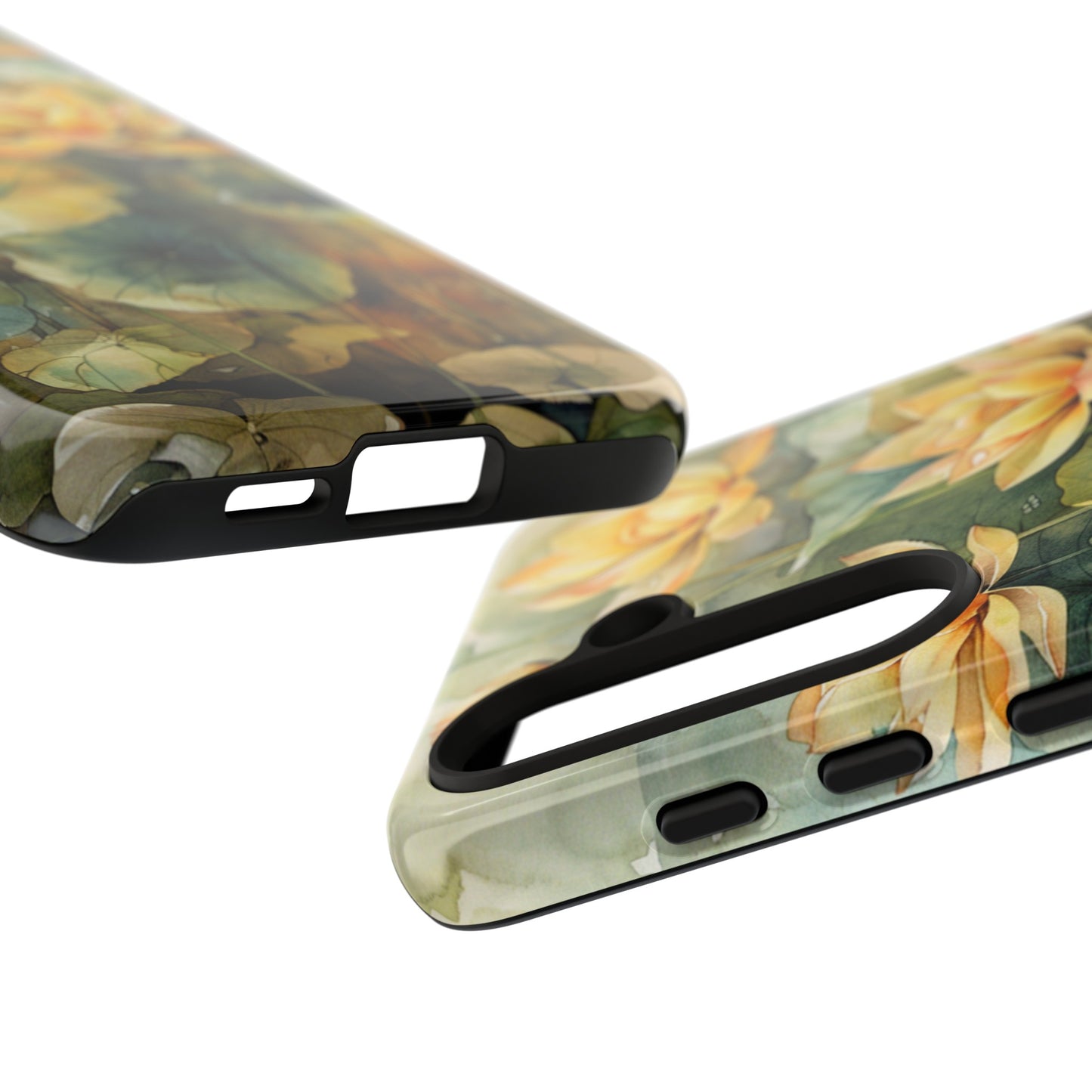 Zen Lotus Watercolor Painting iPhone 15 Case