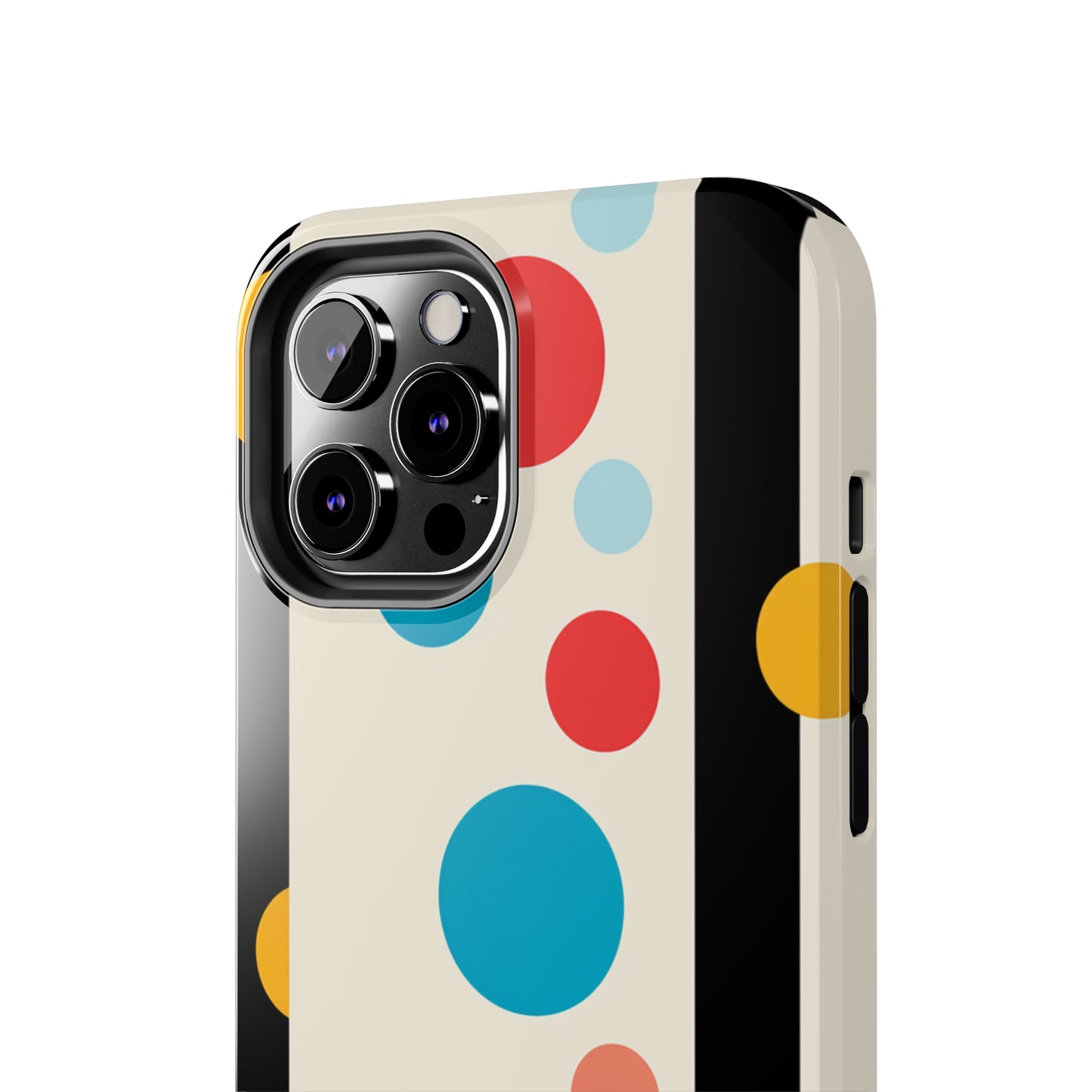 Classic Meets Creative: Abstract Polka Dots Tough Case for iPhone