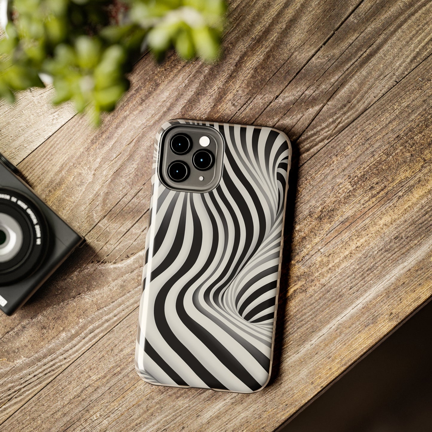 Twist Your Perception: Optical Illusion Tough Case for Apple iPhone Models – Where Art Meets Function