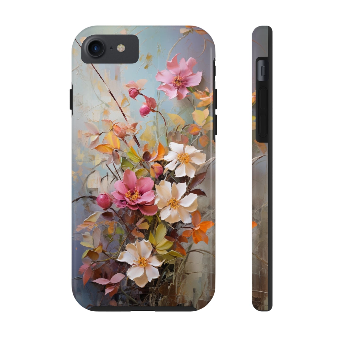 Floral Bliss Tough iPhone Case | Impact Resistant Phone Cover