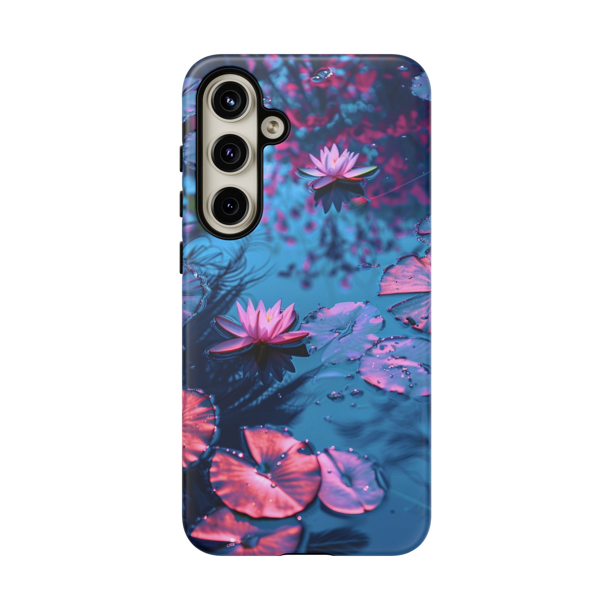 Tranquil watercolor lily pad cover for iPhone 12