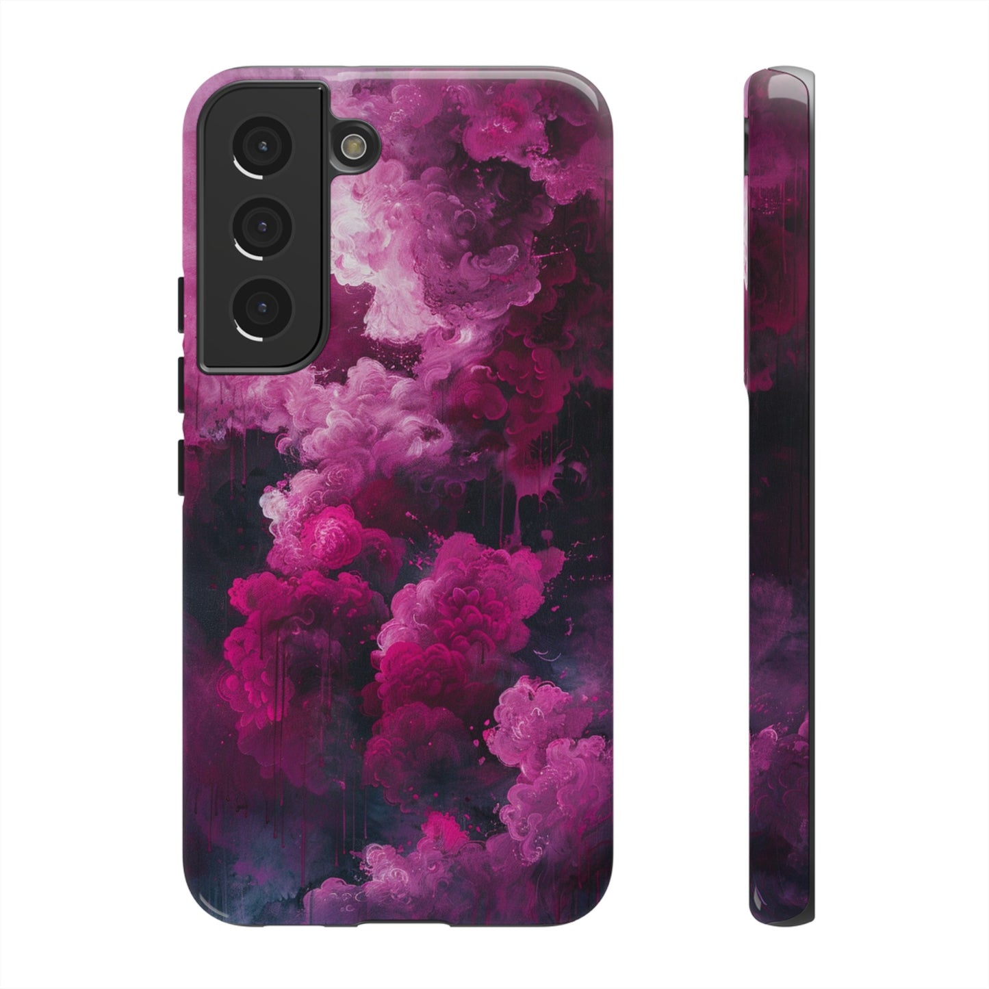 Magenta and Blue Color Explosion Phone Case