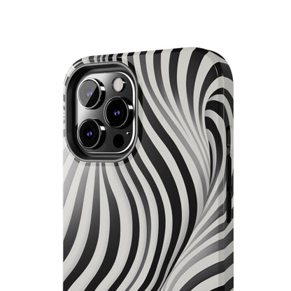 Twist Your Perception: Optical Illusion Tough Case for Apple iPhone Models – Where Art Meets Function