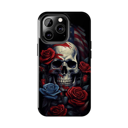 Skull USA Flag iPhone Case | Patriotic Edge with Stylish Protection