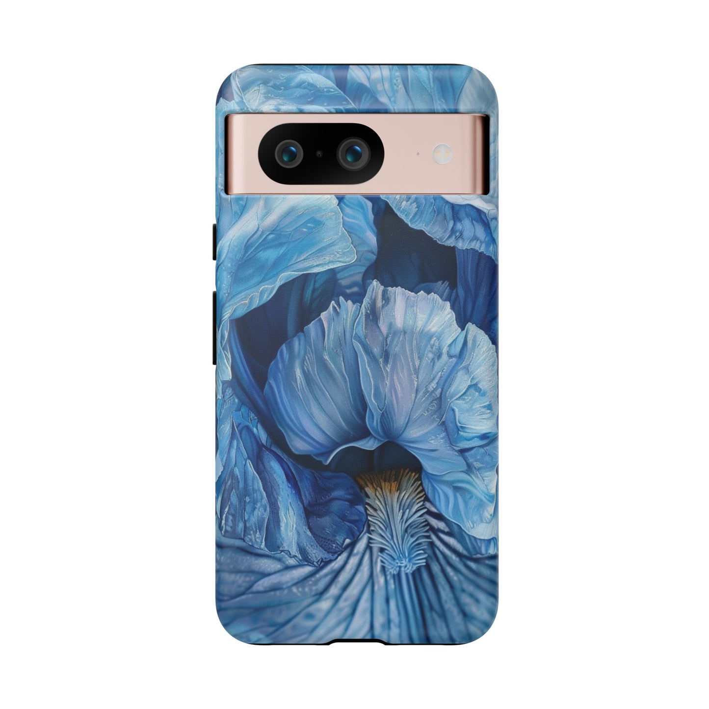 Floral Blue Iris Oil Painting Flower Phone Case