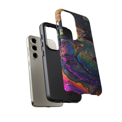 Opalescent Marbled Holographic Print Phone Case