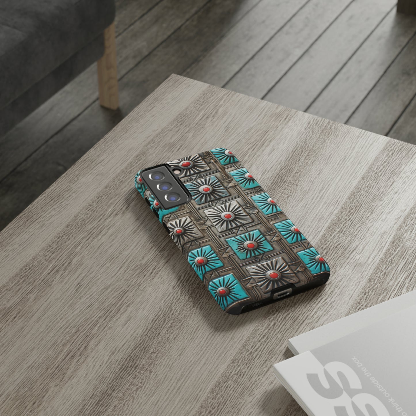 Vintage Navajo Native American Turquoise Concho Phone Case for iPhone 15, 14, 13, 12, 11 Pro Max, 14 Plus, iPhone XS Max, iPhone XR, iPhone 7, 8, 14, 15 Plus, SE