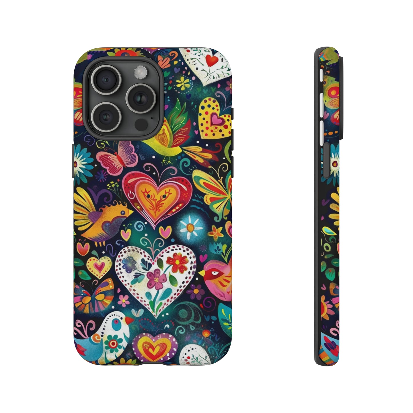 Floral Butterfly Magic Hearts Phone Case