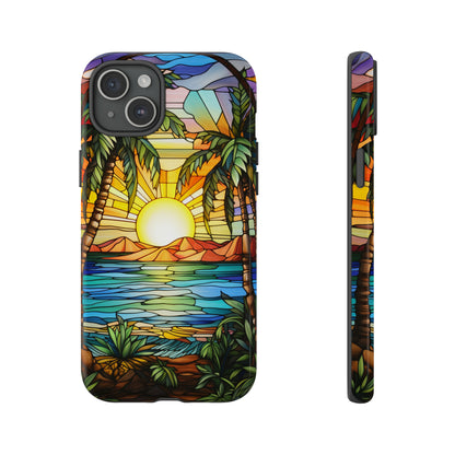 Sunset beach iPhone 15 case