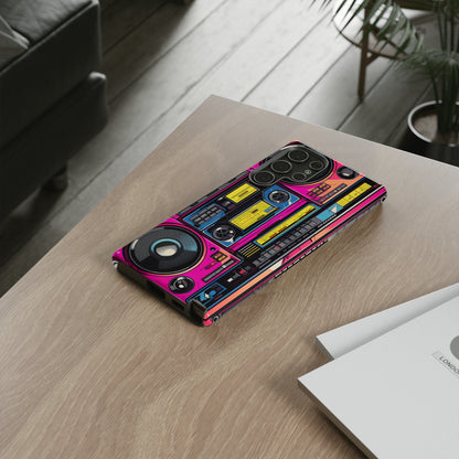 Boombox Hip Hop Music iPhone Case | Embrace Retro Vibes with Urban Beats for Google Pixel, iPhone, and Samsung Cases