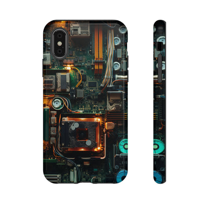 Circuit Board Themed Tough Phone Case