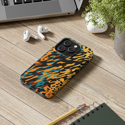 Luxury Leopard & Retro Magic Zebra: The Ultimate Wild Duo iPhone Case