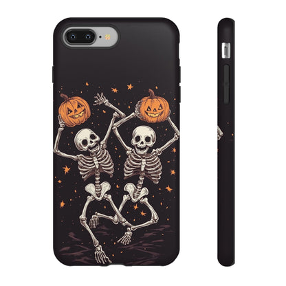 Dancing Skeletons with Jack-o'-Lanterns Phone Cover