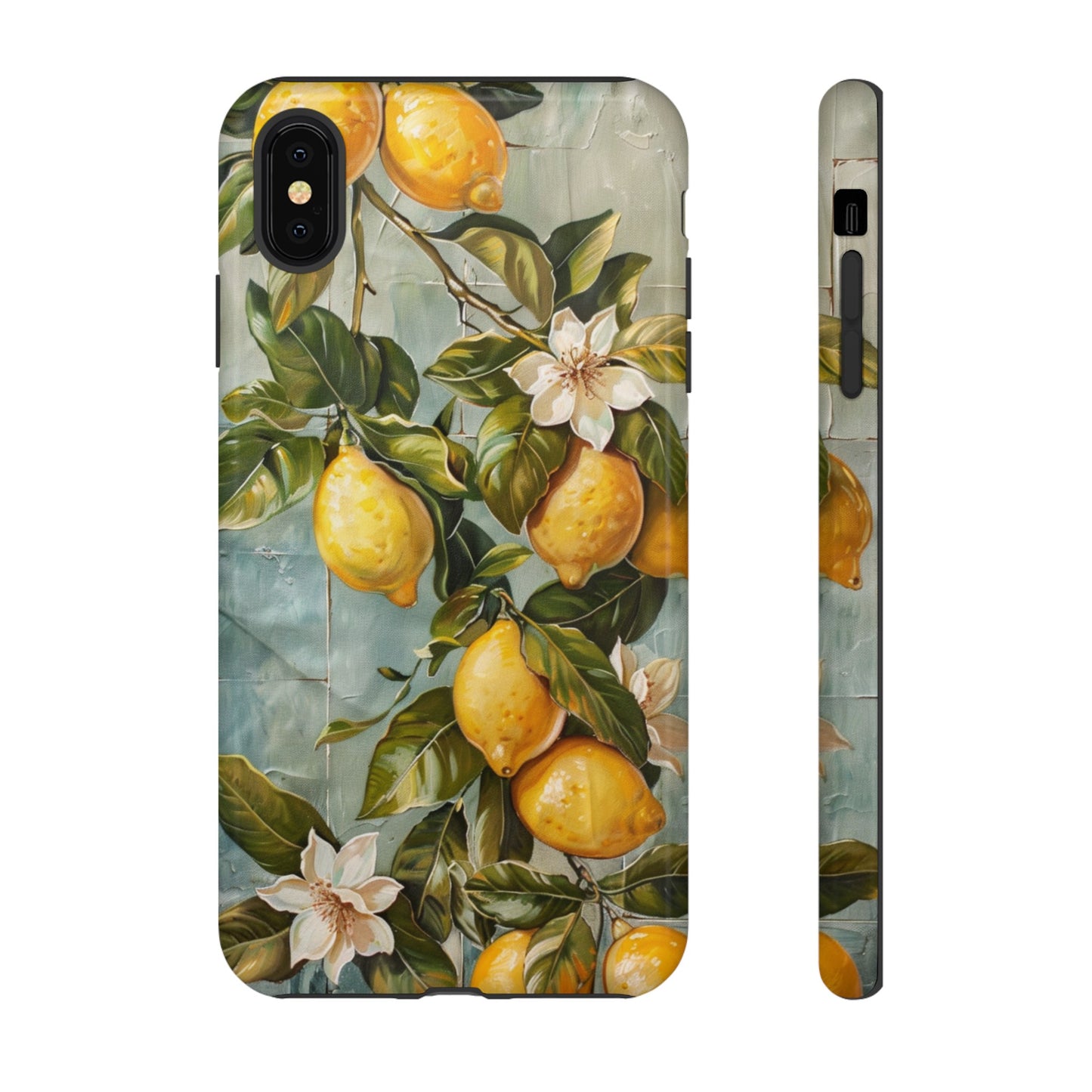 Mediterranean Lemon Tile Oil Painting iPhone 13 Case