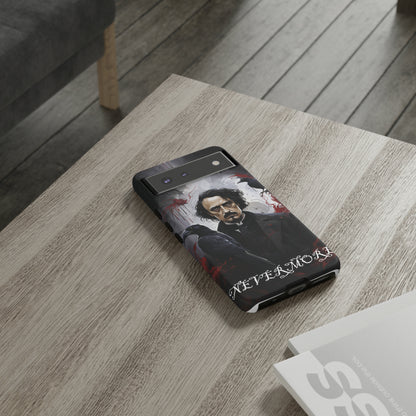 Nevermore Edgar Allen Poe, gothic Raven, Retro Samsung Galaxy Phone iPhone 15, 14 Plus 13 12 7 8 Se Horror Dark Academia Style goth Vibe