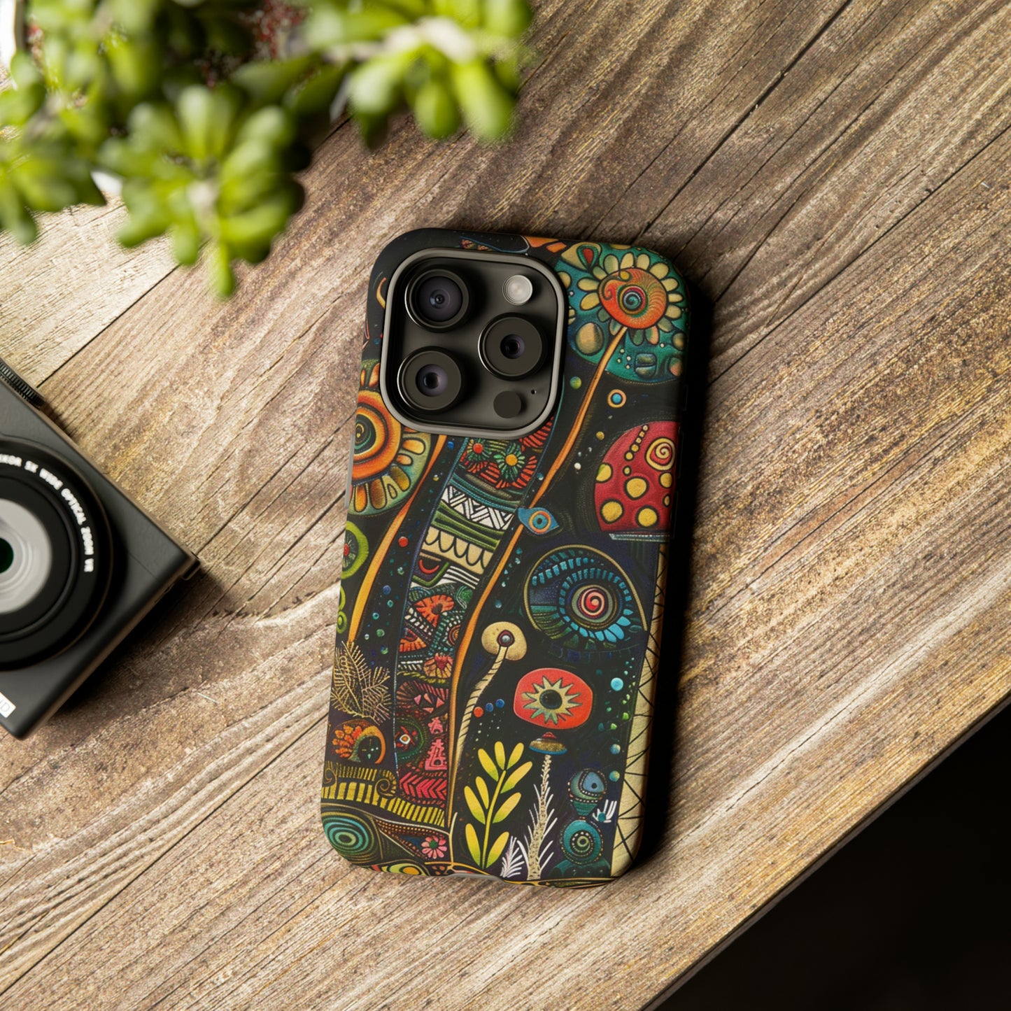 Retro 1960s Psychedelic Flowers Phone Case