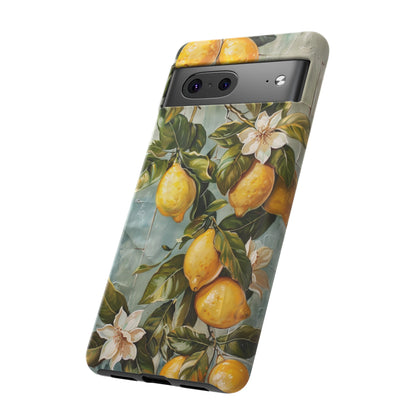 Mediterranean Lemon Tile Oil Painting iPhone 13 Case