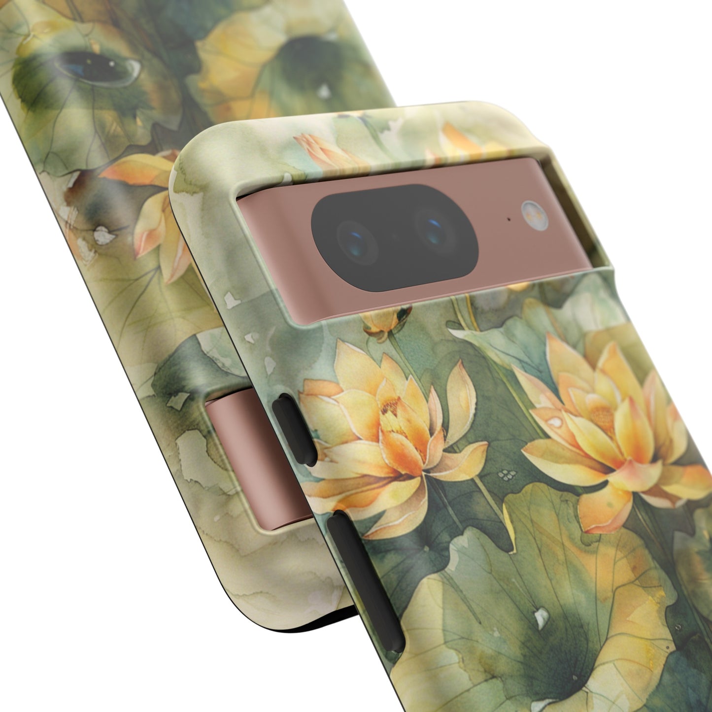 Zen Lotus Watercolor Painting iPhone 15 Case