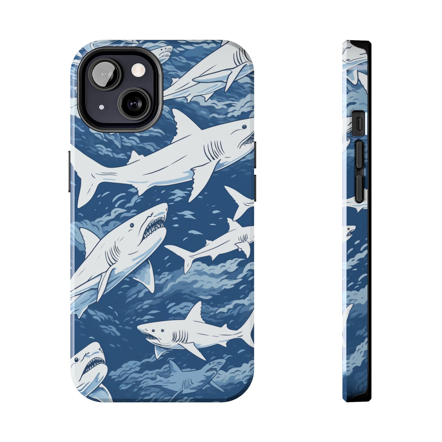 Shark Design: Dive into the Depths with an Aquatic Adventure iPhone Case