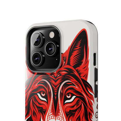 Mystic Echoes: Native American Tribal Wolf | Cultural Heritage iPhone Case