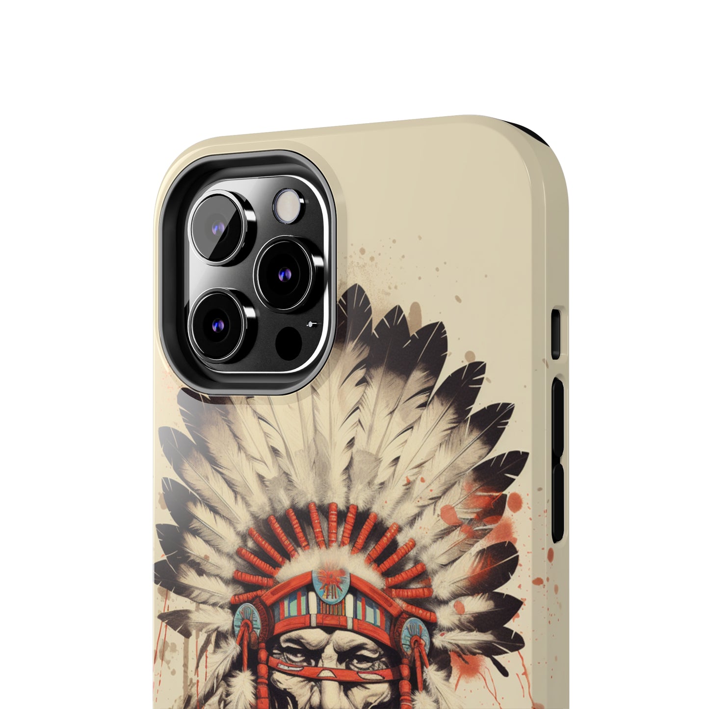 Proud Heritage: Native American Chief Headdress | Iconic Tribal iPhone Case for Models 11 through 14 Pro Max