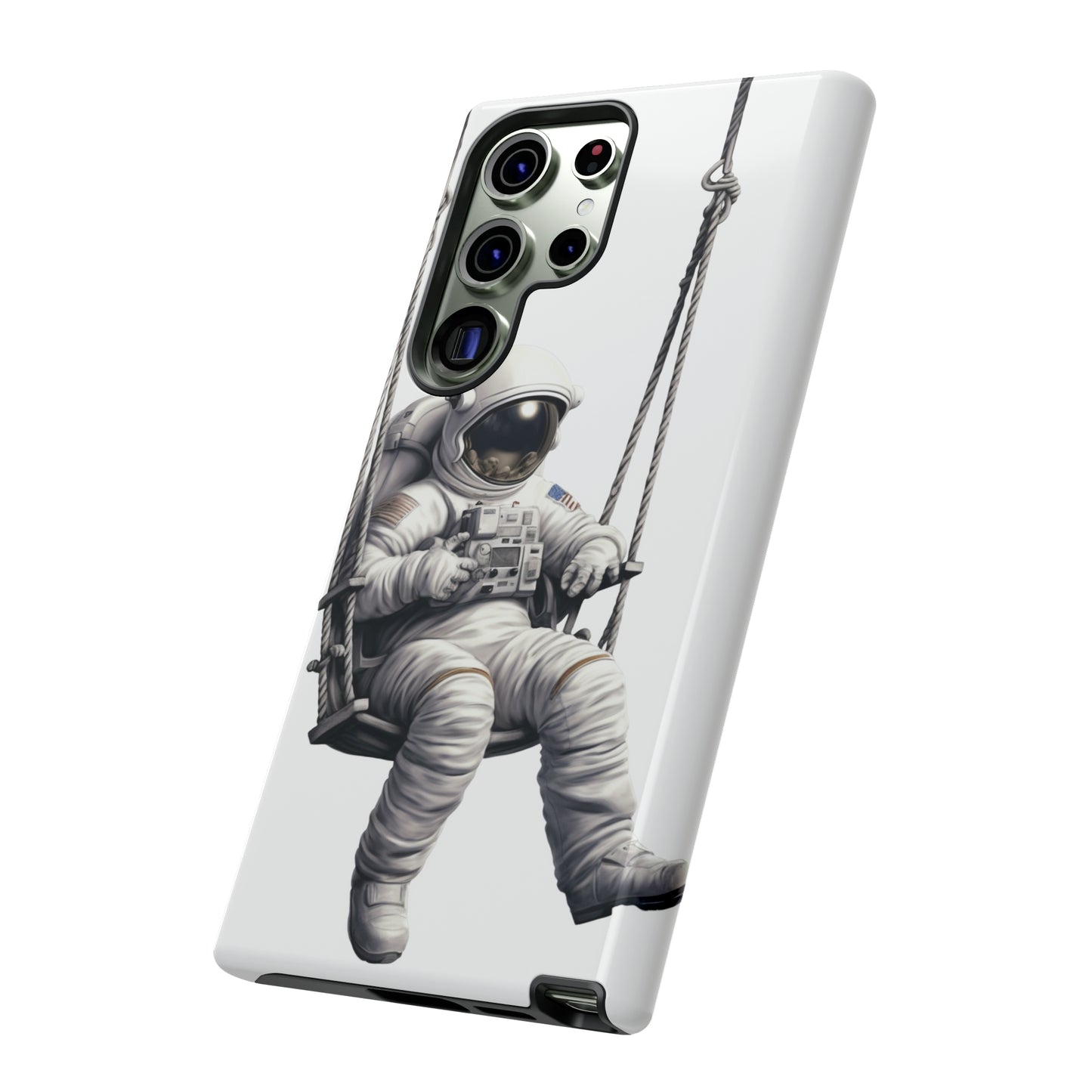 Astronaut on a Swing Phone Case