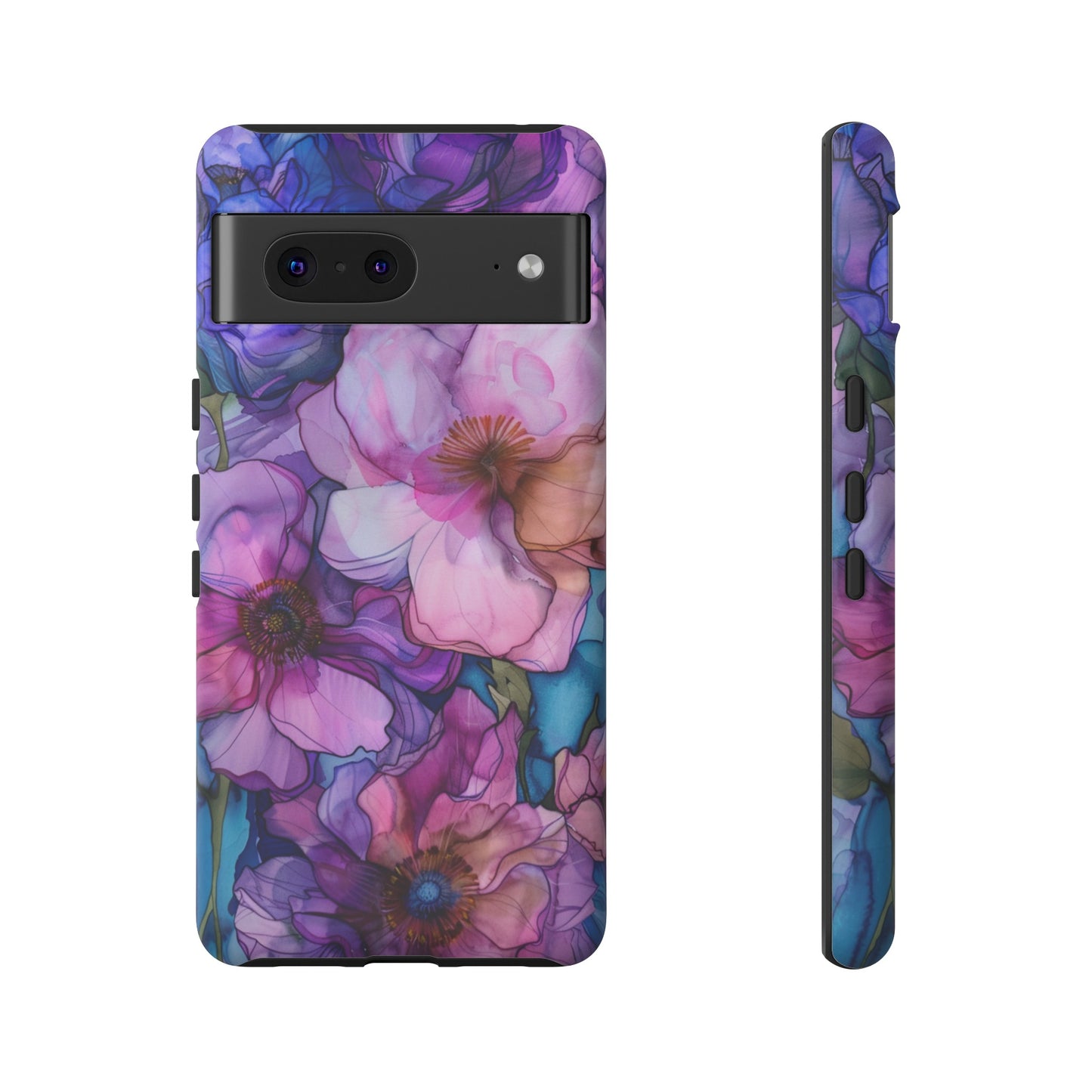 Purple Flower Stained Glass Phone Case