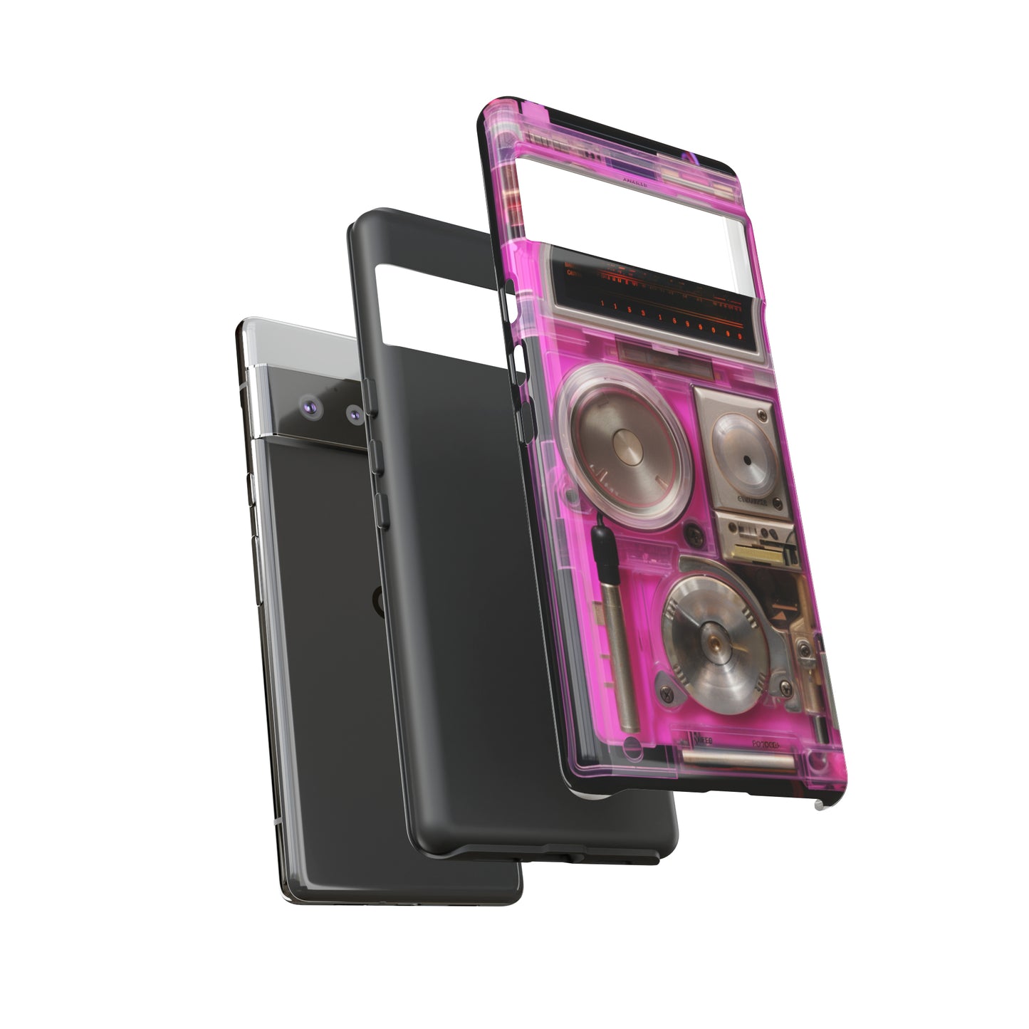 Cyberpunk Techno Gadget Walkman: Retro-Futuristic Premium Tough Phone Case | Iconic Style for iPhone, Samsung Galaxy, and Google Pixel