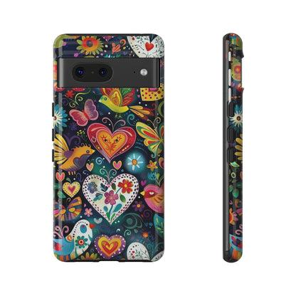 Floral Butterfly Magic Hearts Phone Case