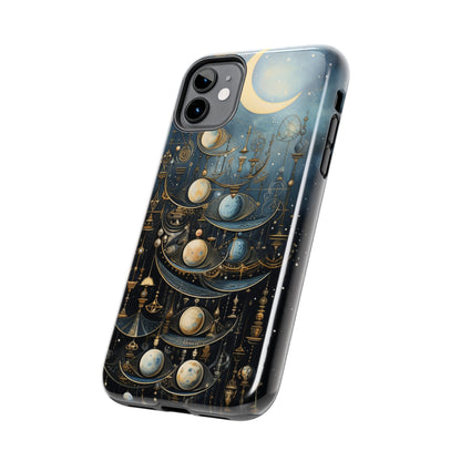 Esoteric Art Nouveau Moon Phases iPhone Case | Embrace the Mystical Beauty of Lunar Transitions