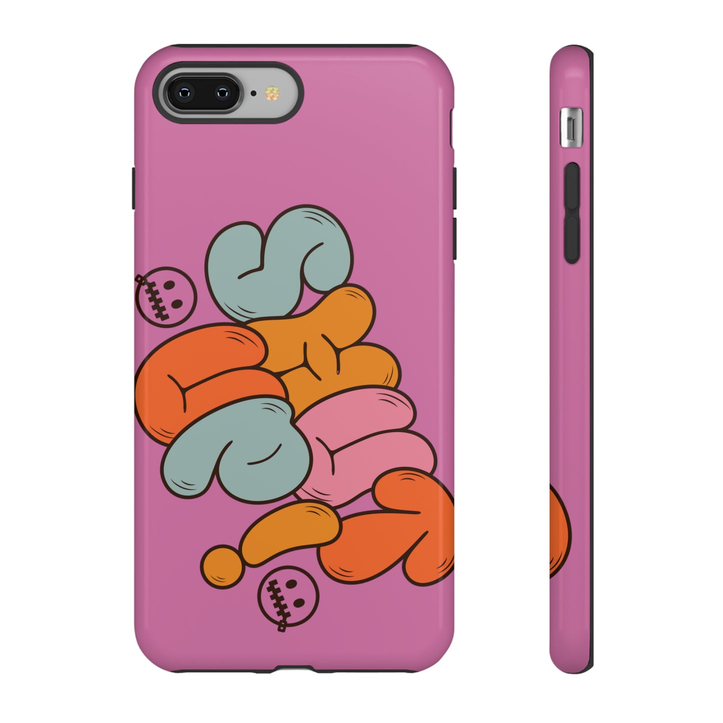 Shut Up Phone Case | Warm Retro Psychedelic Colors | For iPhone, Pixel, Samsung