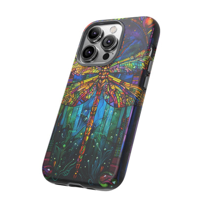 Art Deco Stained Glass Dragonfly Phone Cover