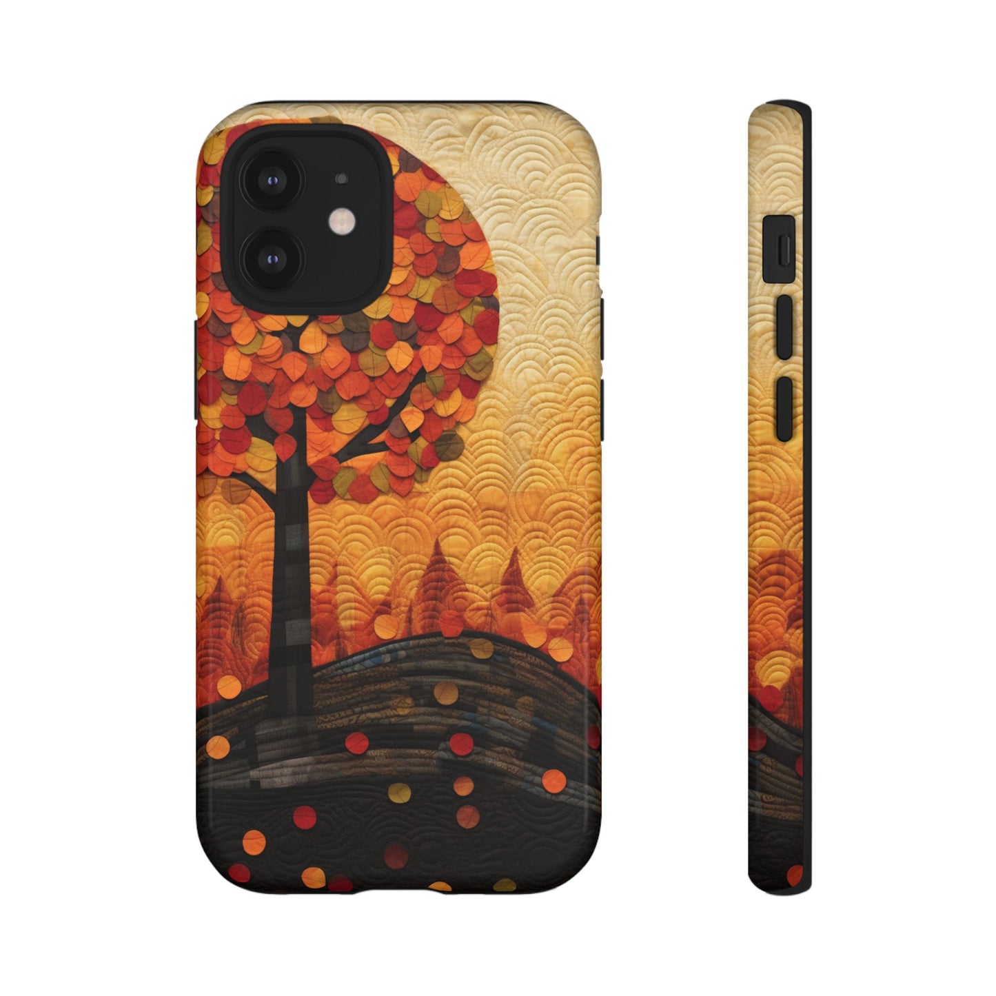 Autumn iPhone Case, Forest Embroidered Style Phone Case