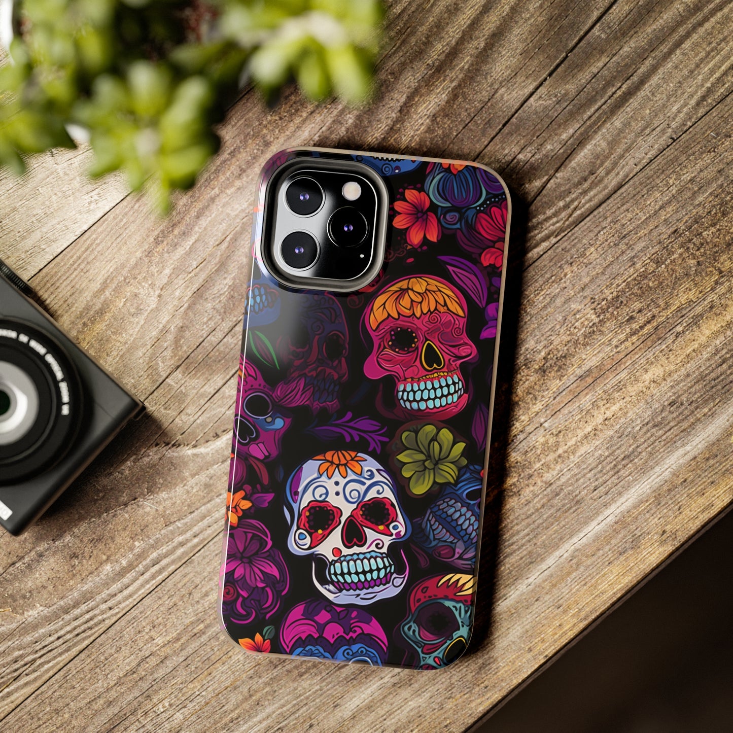 Sugar Skull iPhone Case | Day of the Dead Inspired Design for Halloween