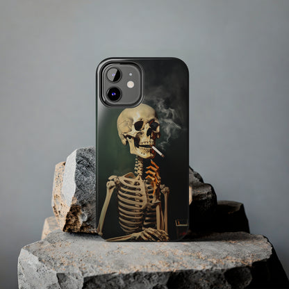 Smoking Skull iPhone Case | Edgy Style with a Mysterious Vibe for iPhone 11, 12, 13, 14, SE 2020 & Mor