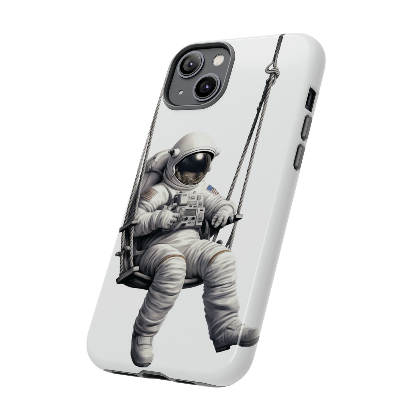 Astronaut on a Swing Phone Case