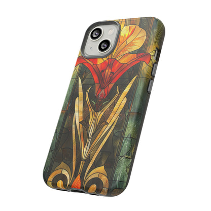 Art Deco Stained Glass floral Phone Case