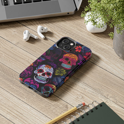 Sugar Skull iPhone Case | Day of the Dead Inspired Design for Halloween