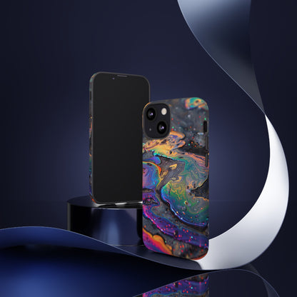 Opalescent Marbled Holographic Print Phone Case