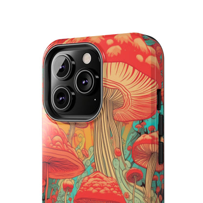 Trippy Magic Mushroom Tough iPhone Case | Embrace the Psychedelic Art