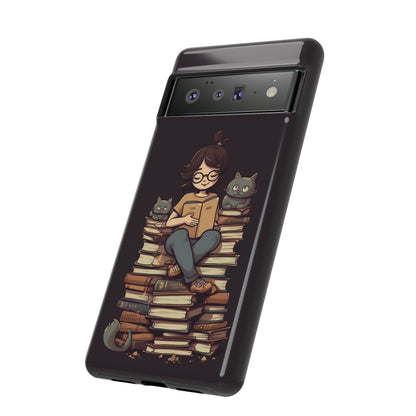 Cats and Books Phone Case