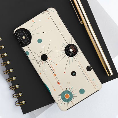 Mid-Century Atomic Age Tough iPhone Case | Retro Phone Cover