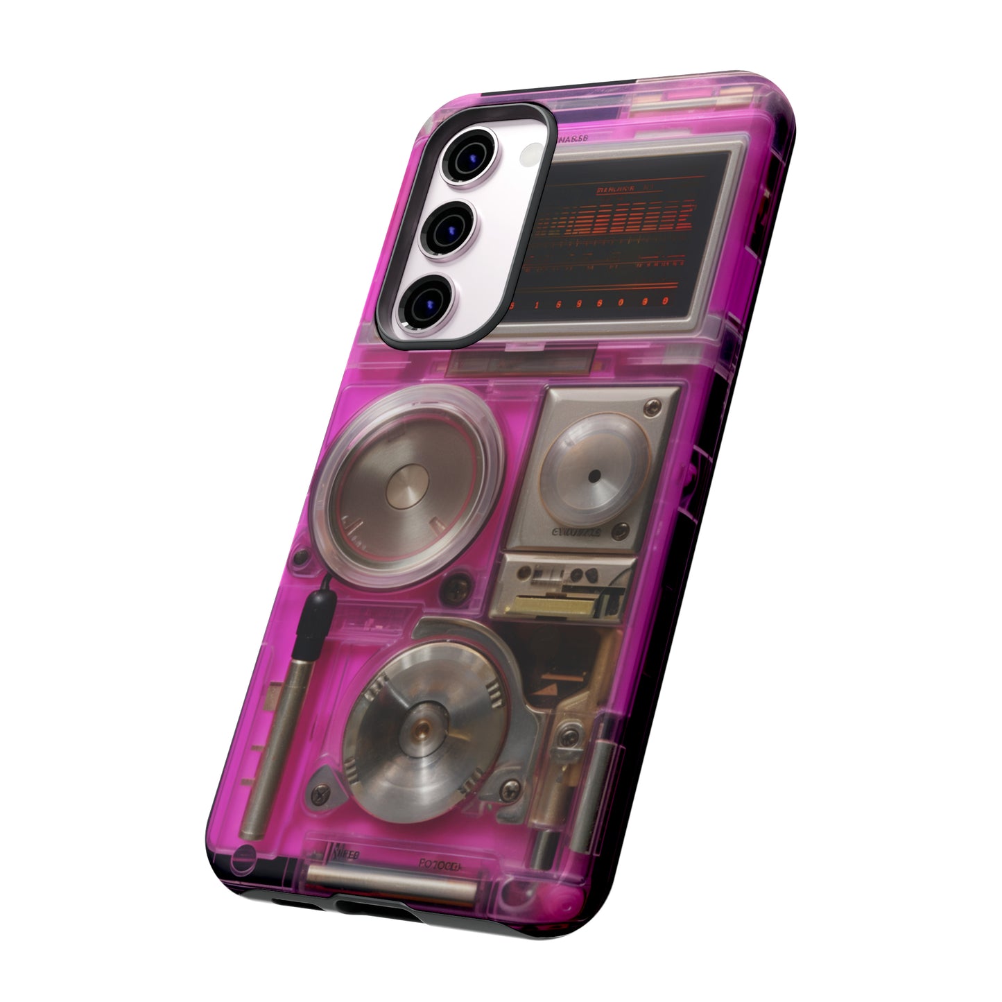 Cyberpunk Techno Gadget Walkman: Retro-Futuristic Premium Tough Phone Case | Iconic Style for iPhone, Samsung Galaxy, and Google Pixel