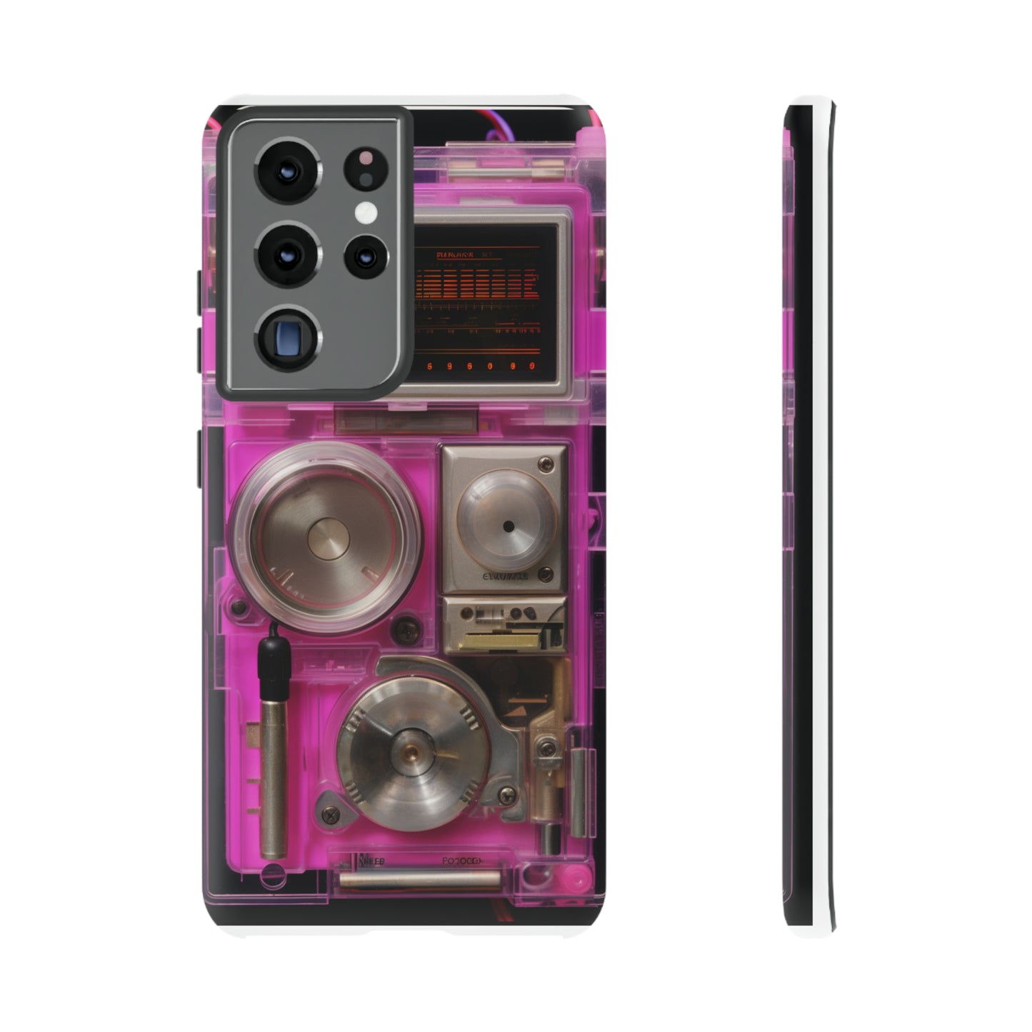 Cyberpunk Techno Gadget Walkman: Retro-Futuristic Premium Tough Phone Case | Iconic Style for iPhone, Samsung Galaxy, and Google Pixel