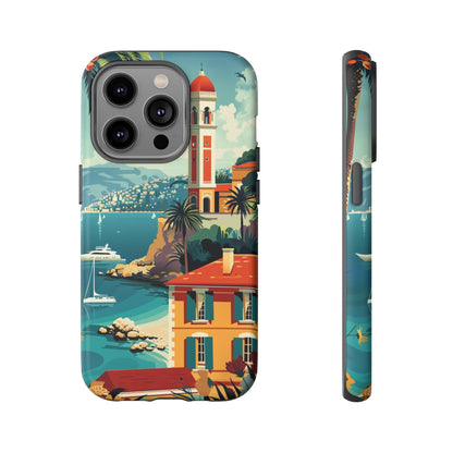 Midcentury French Riviera Landscape Painting Phone Case