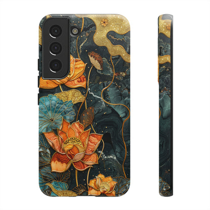 Chiyogami Floral Scroll Work Phone Case