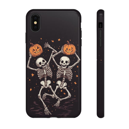 Dancing Skeletons with Jack-o'-Lanterns Phone Cover